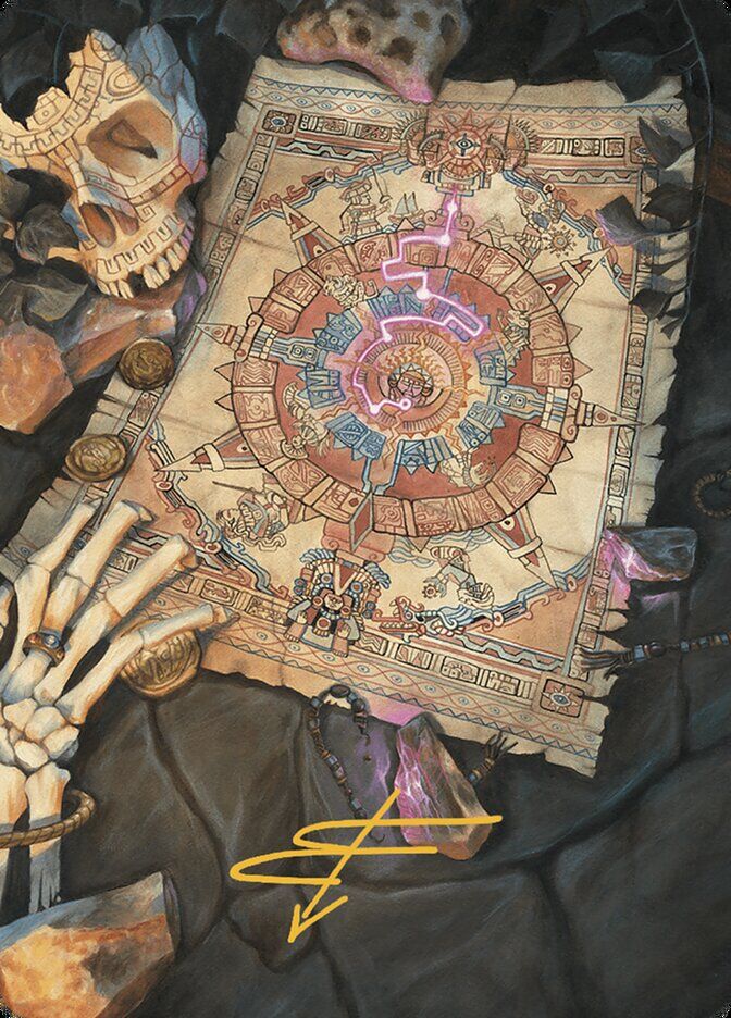 Art Series: The Lost Caverns of Ixalan #68 Map Token Art Card (Gold-Stamped Signature)
