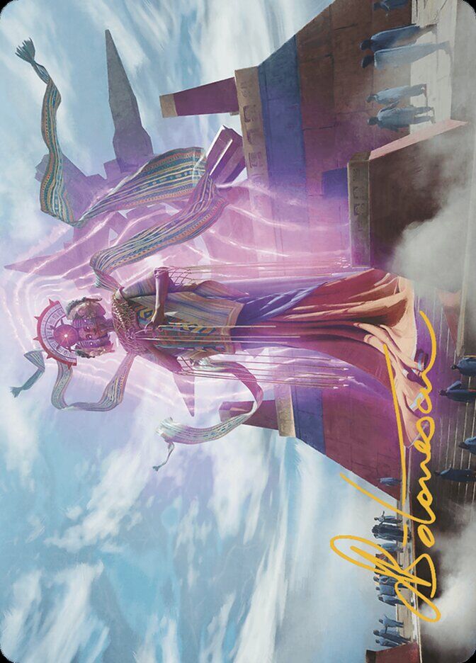 Art Series: The Lost Caverns of Ixalan #4 Ojer Taq, Deepest Foundation Art Card (4/81) (Gold-Stamped Signature)