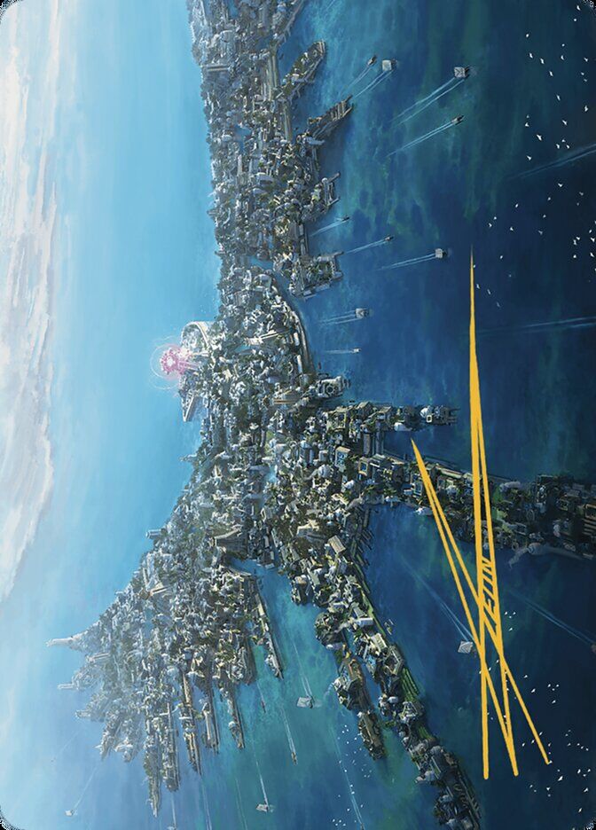 Art Series: The Lost Caverns of Ixalan #42 Restless Anchorage Art Card (Gold-Stamped Signature)