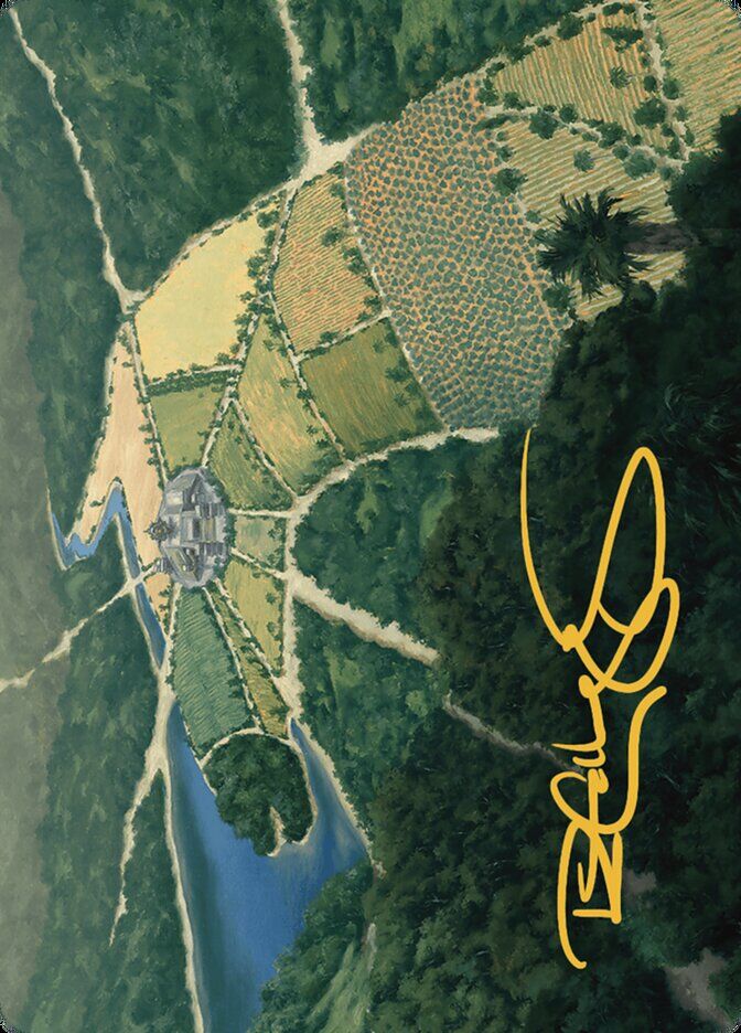 Art Series: The Lost Caverns of Ixalan #43 Restless Prairie Art Card (Gold-Stamped Signature)