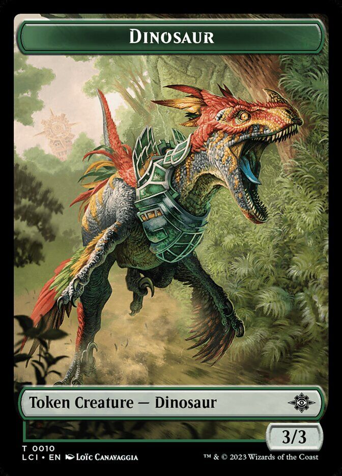 The Lost Caverns of Ixalan #10 Dinosaur Token (0010)