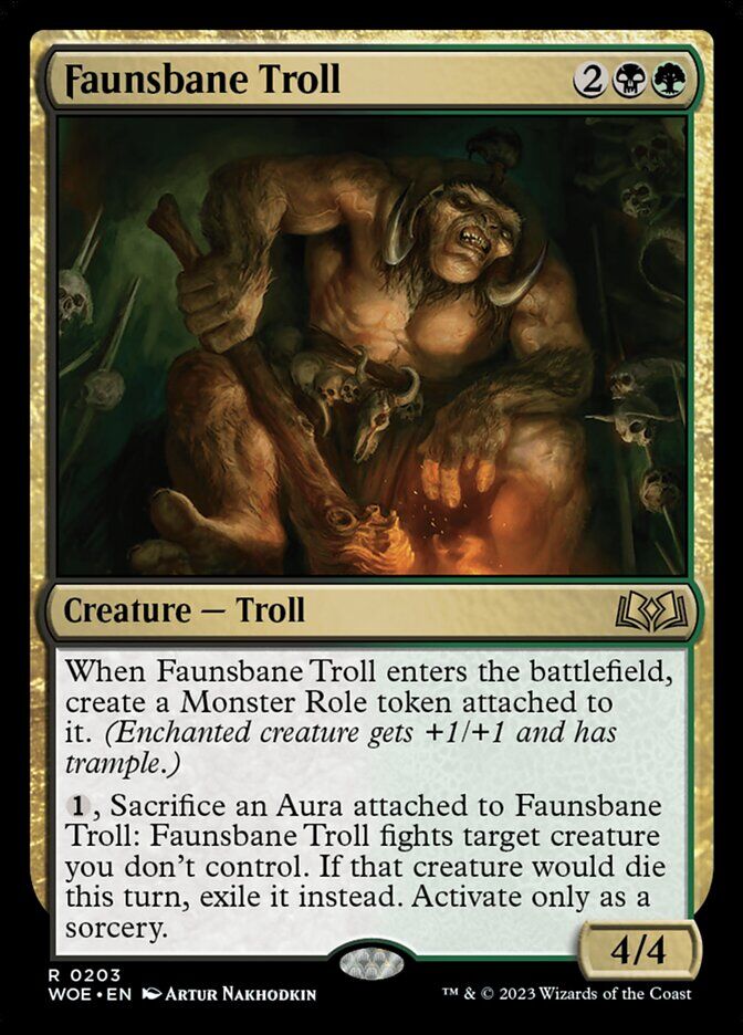 Wilds of Eldraine #203 Faunsbane Troll