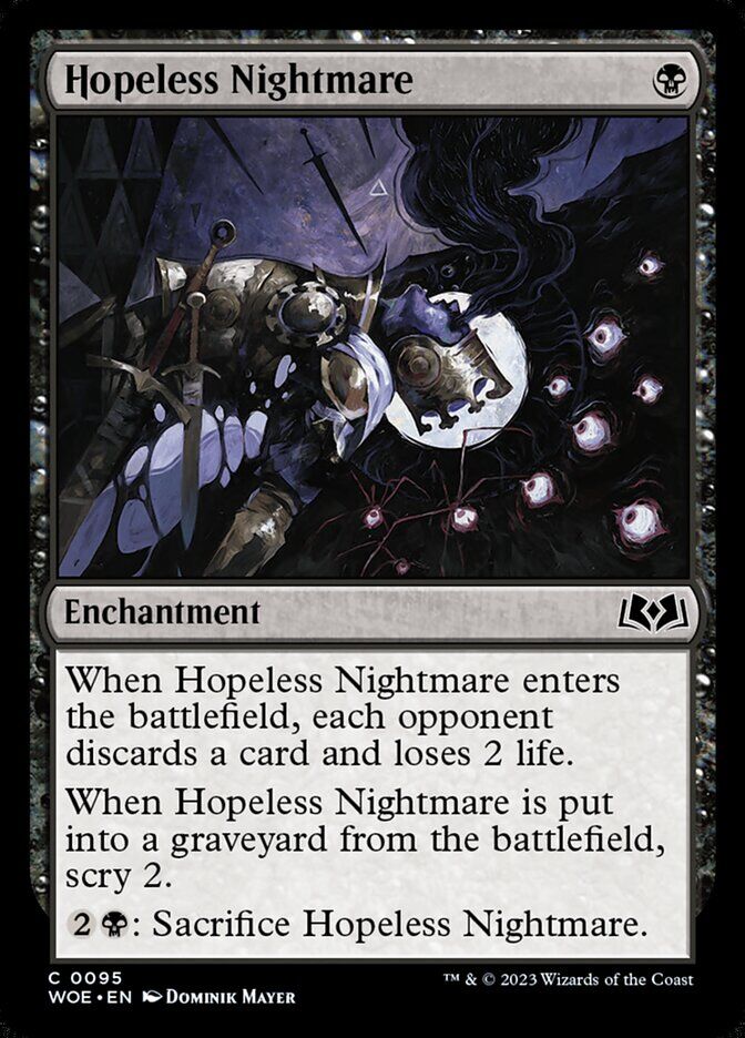 Wilds of Eldraine #95 Hopeless Nightmare