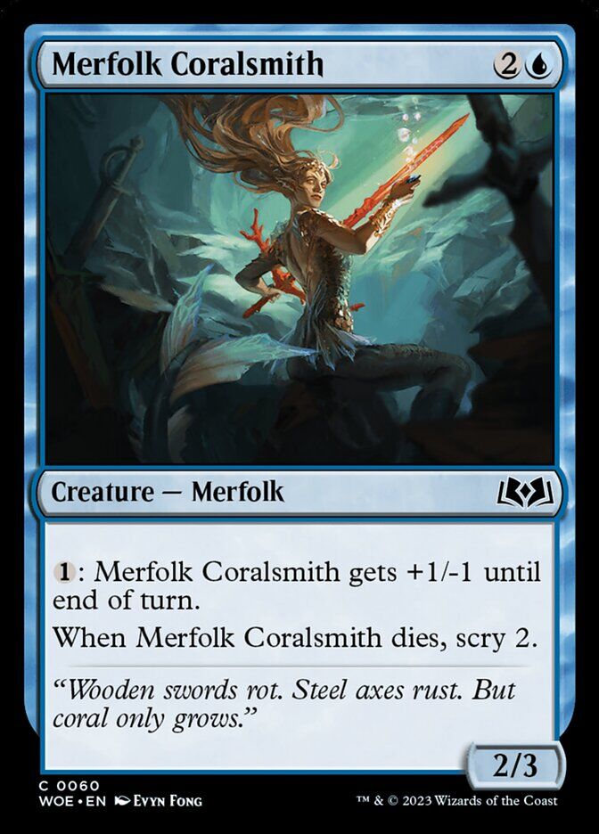 Wilds of Eldraine #60 Merfolk Coralsmith