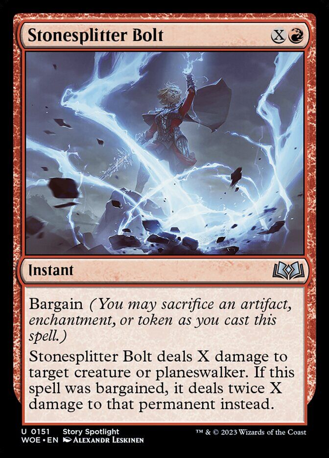 Wilds of Eldraine #151 Stonesplitter Bolt