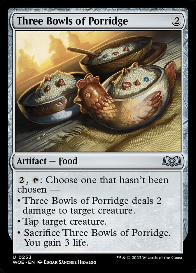 Wilds of Eldraine #253 Three Bowls of Porridge