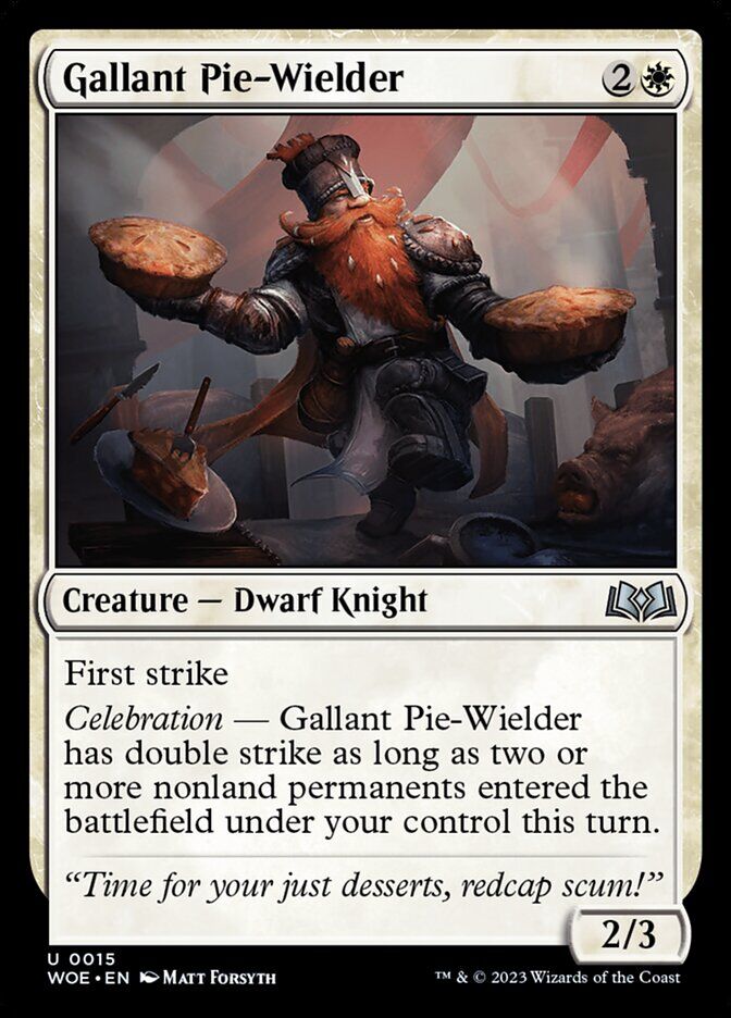 Wilds of Eldraine #15 Gallant Pie-Wielder