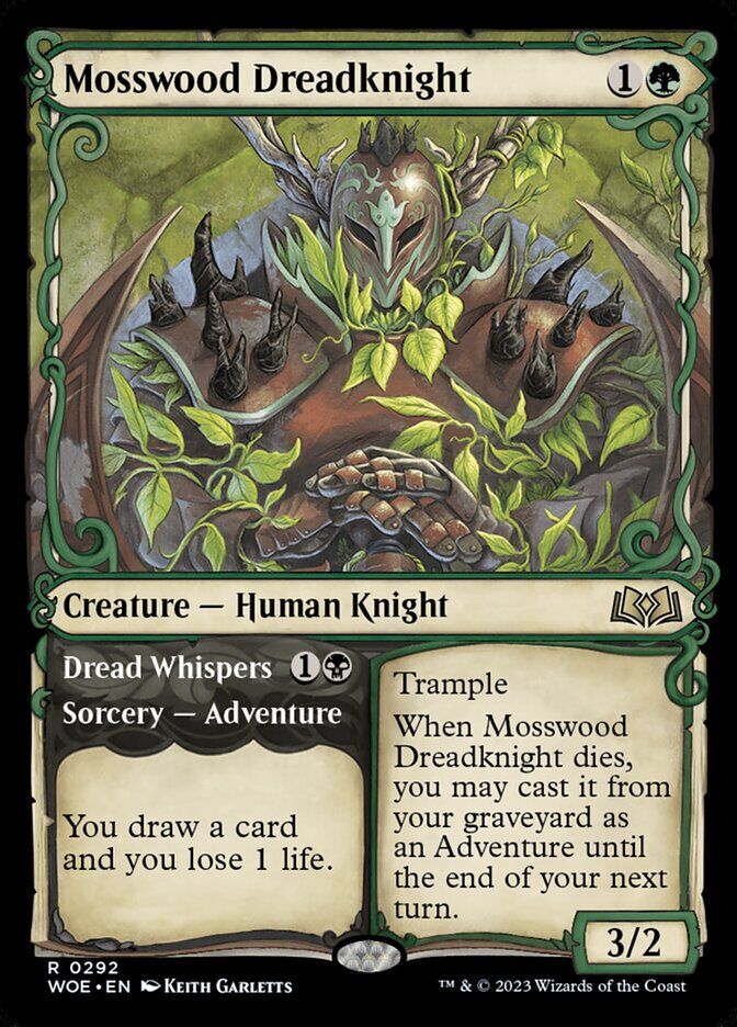 Wilds of Eldraine #292 Mosswood Dreadknight (Showcase)