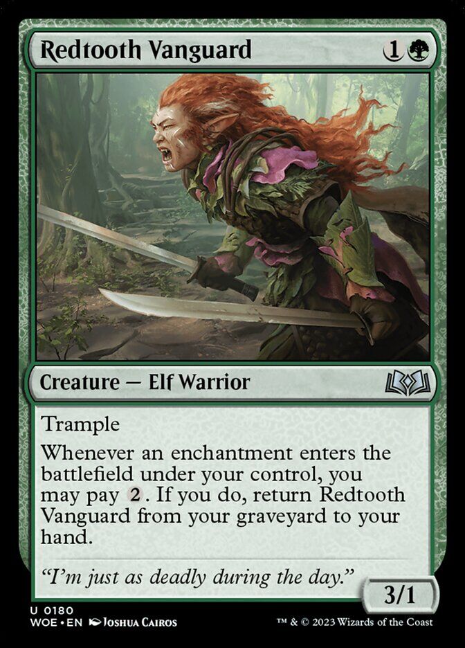 Wilds of Eldraine #180 Redtooth Vanguard