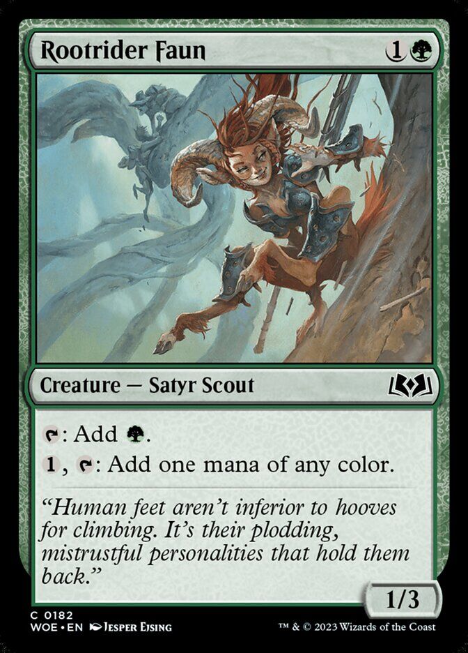 Wilds of Eldraine #182 Rootrider Faun
