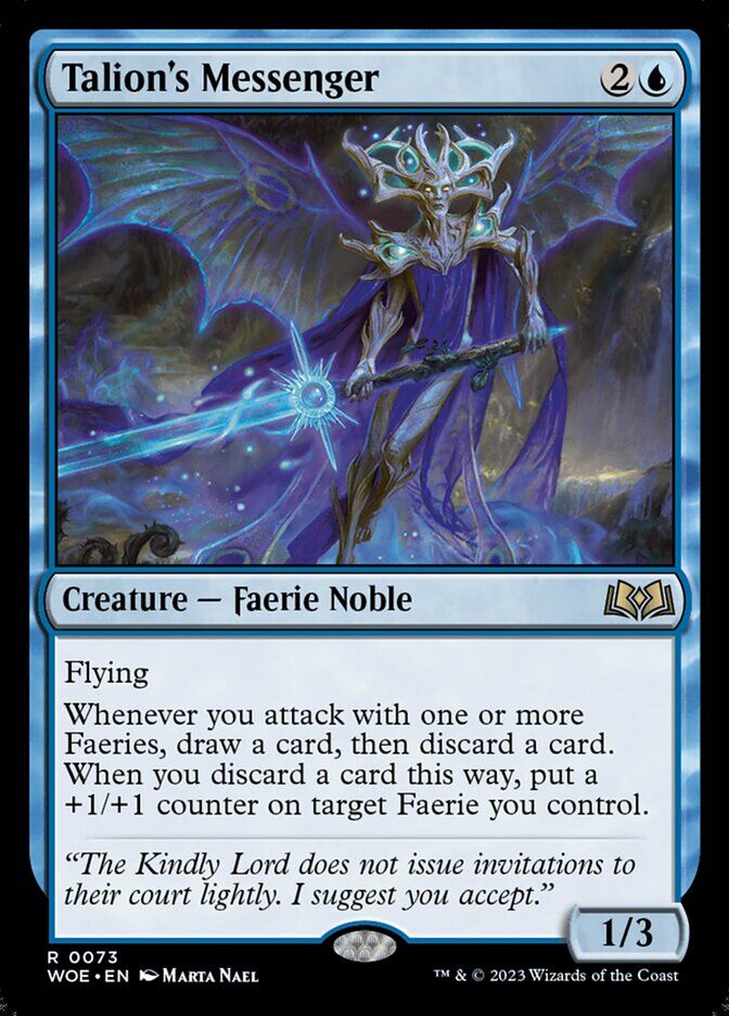 Wilds of Eldraine #73 Talion's Messenger