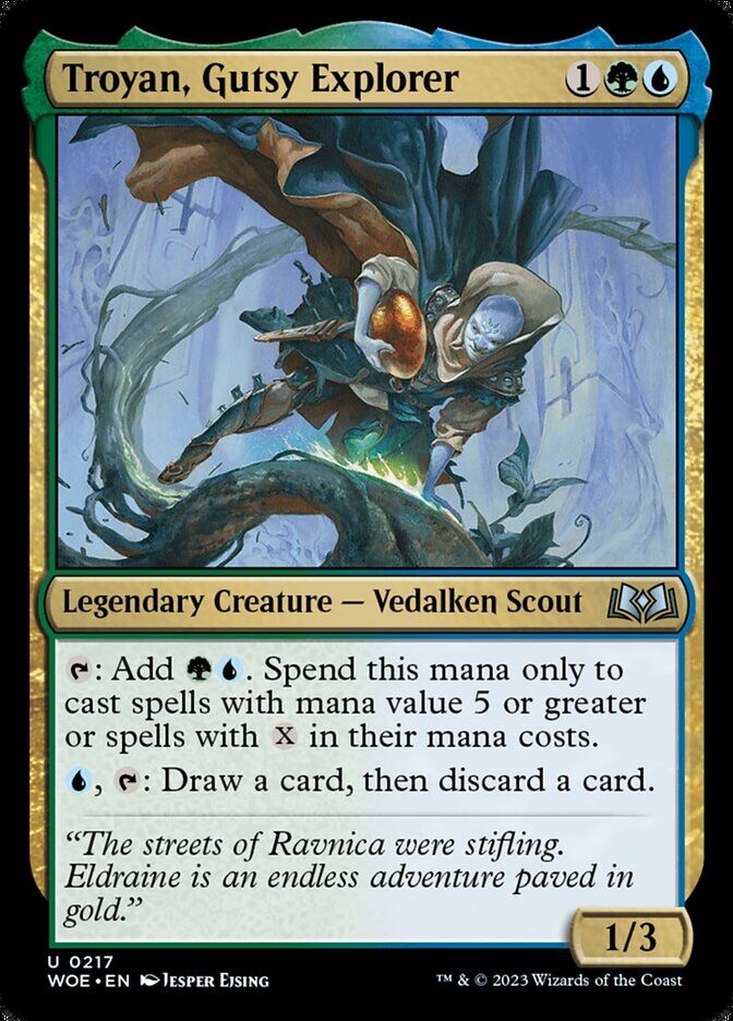Wilds of Eldraine #217 Troyan, Gutsy Explorer