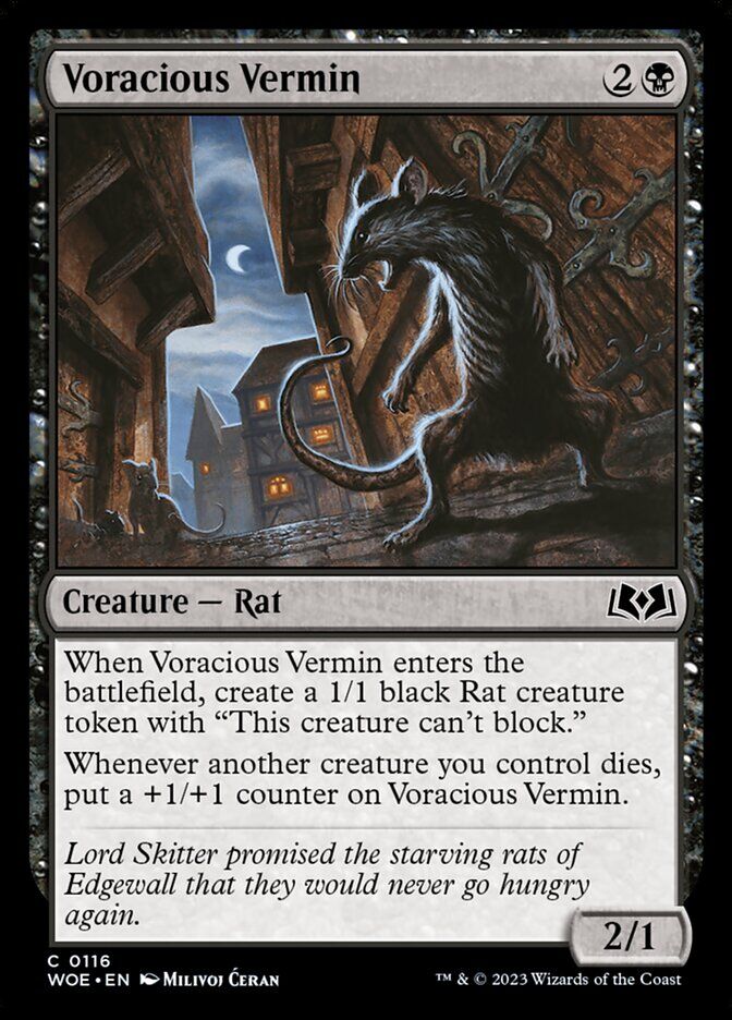 Wilds of Eldraine #116 Voracious Vermin