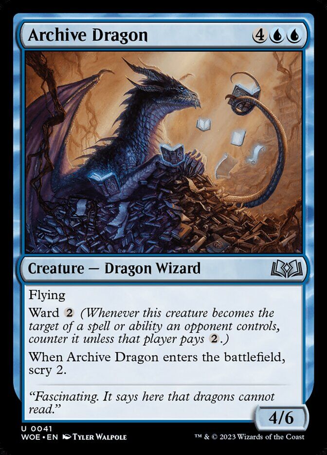Wilds of Eldraine #41 Archive Dragon