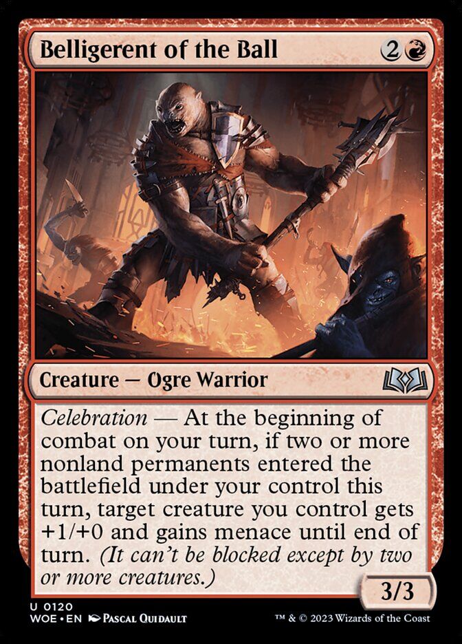 Wilds of Eldraine #120 Belligerent of the Ball