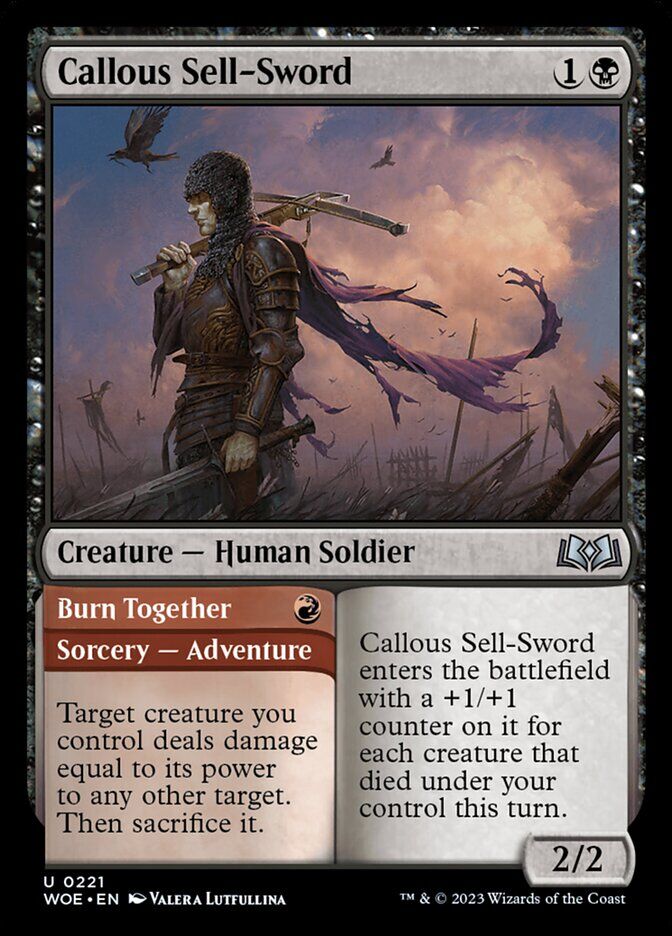 Wilds of Eldraine #221 Callous Sell-Sword