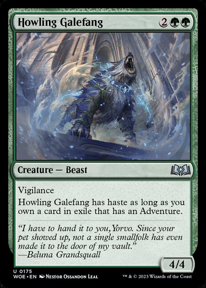 Wilds of Eldraine #175 Howling Galefang