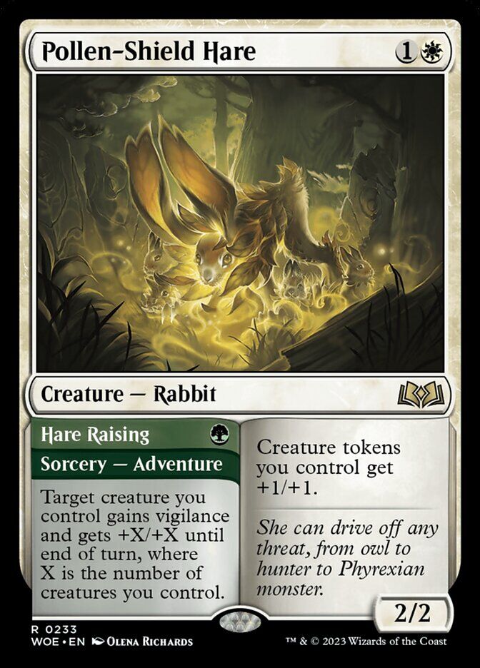 Wilds of Eldraine #233 Pollen-Shield Hare