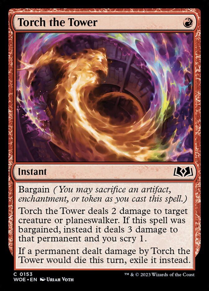 Wilds of Eldraine #153 Torch the Tower