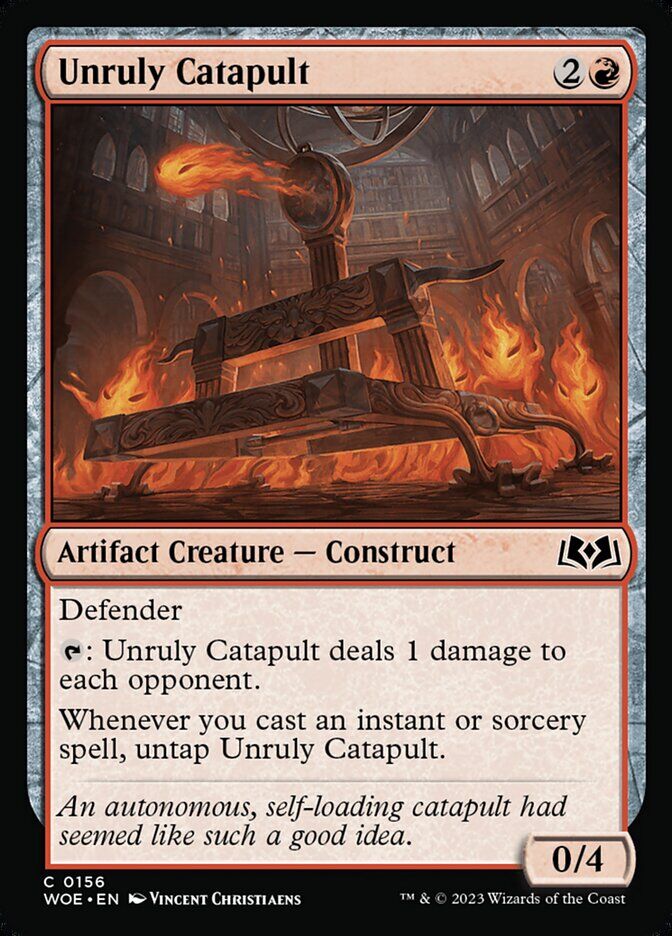 Wilds of Eldraine #156 Unruly Catapult