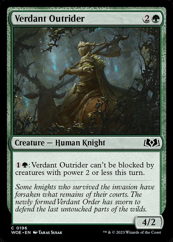 Wilds of Eldraine #196 Verdant Outrider