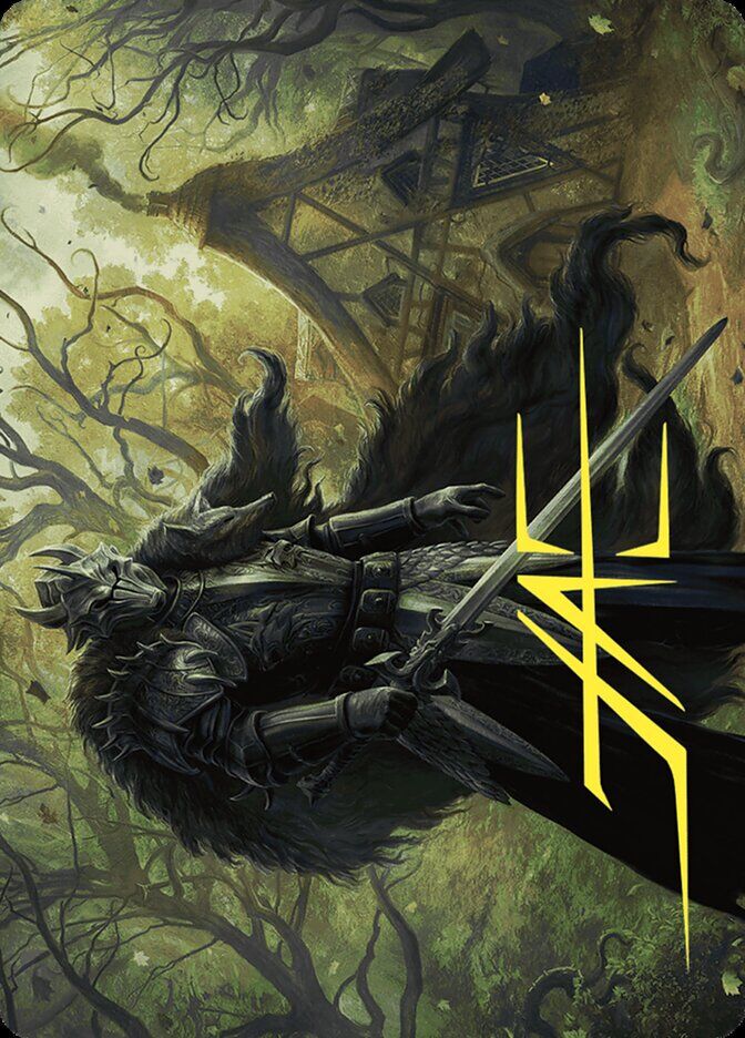 Art Series: Wilds of Eldraine #22 Agatha's Champion Art Card (Gold-Stamped Signature)