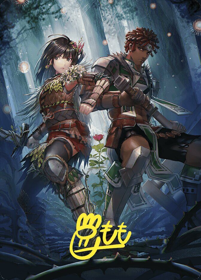 Art Series: Wilds of Eldraine #81 Defense of the Heart Art Card (Gold-Stamped Signature)