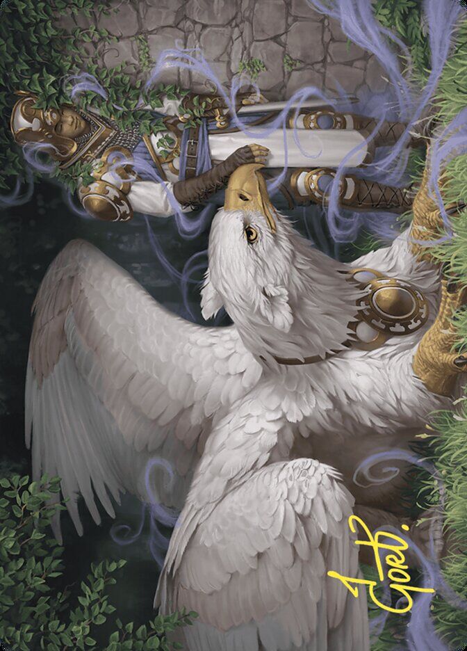 Art Series: Wilds of Eldraine #3 Dutiful Griffin Art Card (Gold-Stamped Signature)