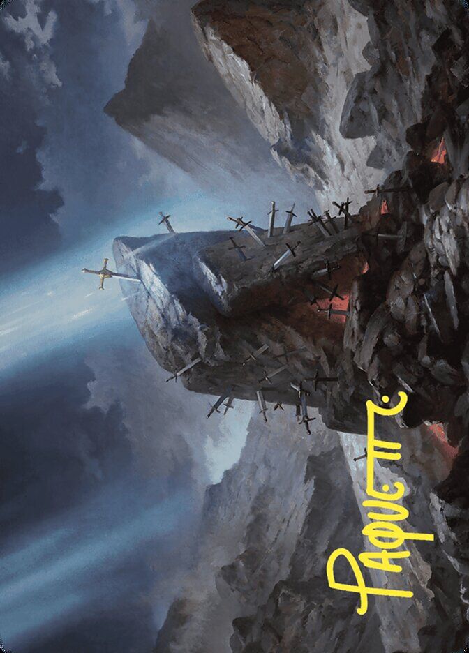 Art Series: Wilds of Eldraine #44 The Irencrag Art Card (Gold-Stamped Signature)