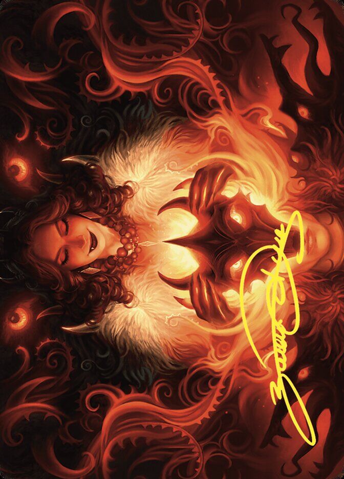 Art Series: Wilds of Eldraine #21 Witch's Mark Art Card (Gold-Stamped Signature)