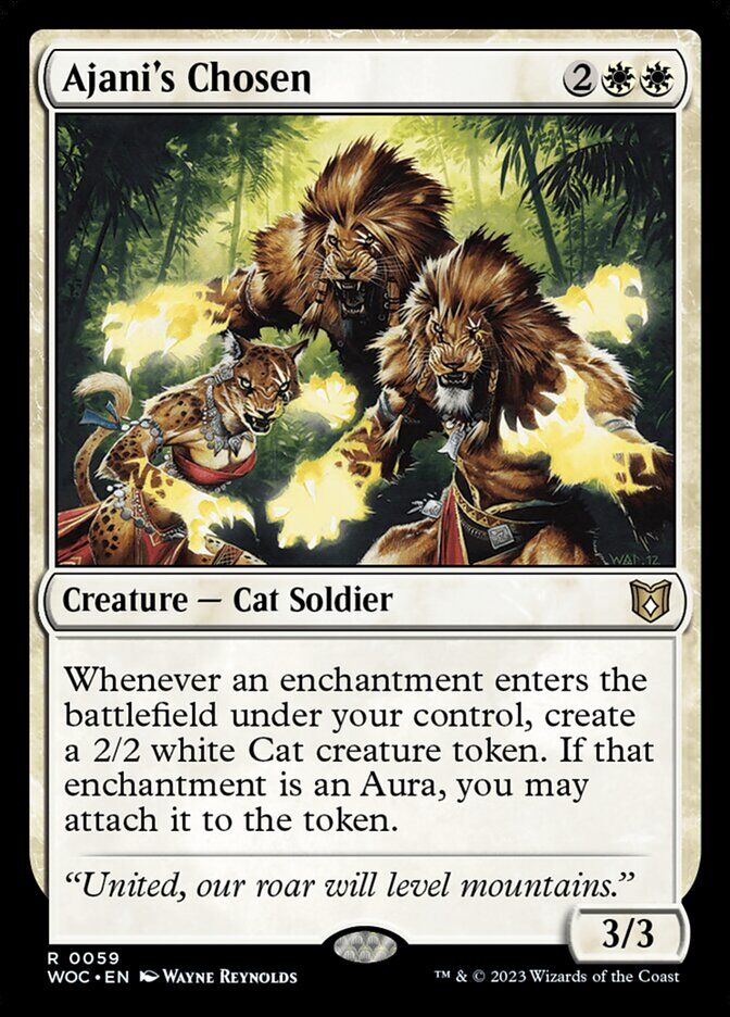 Commander: Wilds of Eldraine #59 Ajani's Chosen