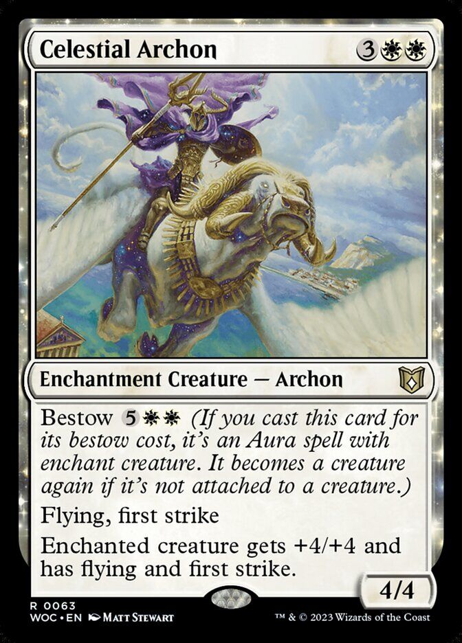 Commander: Wilds of Eldraine #63 Celestial Archon
