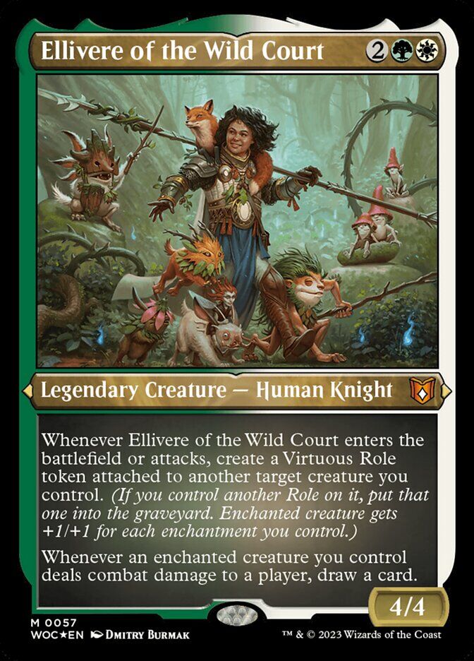 Commander: Wilds of Eldraine #57 Ellivere of the Wild Court (Display Commander)