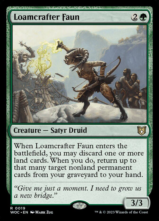 Commander: Wilds of Eldraine #19 Loamcrafter Faun