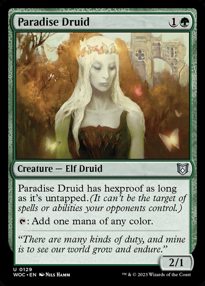 Commander: Wilds of Eldraine #129 Paradise Druid