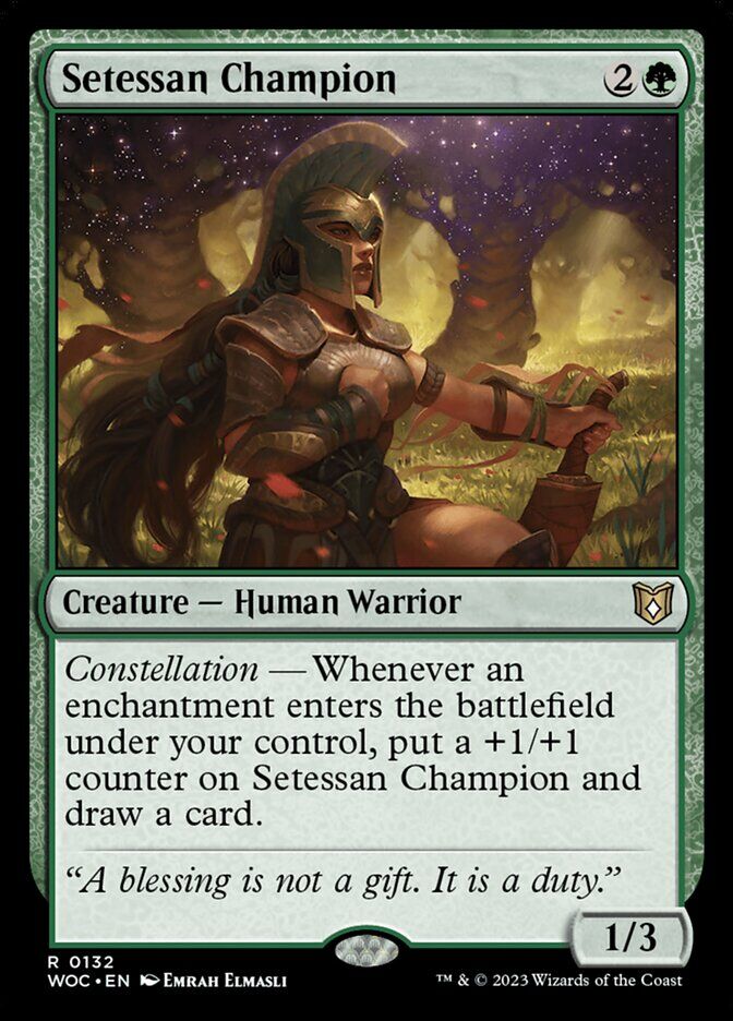 Commander: Wilds of Eldraine #132 Setessan Champion