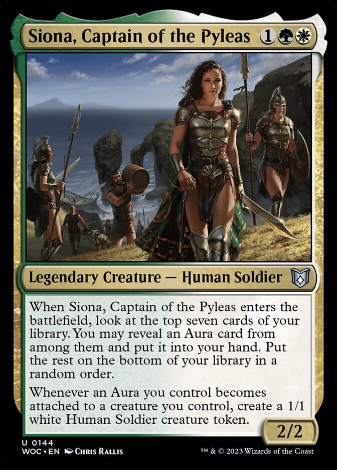 Commander: Wilds of Eldraine #144 Siona, Captain of the Pyleas