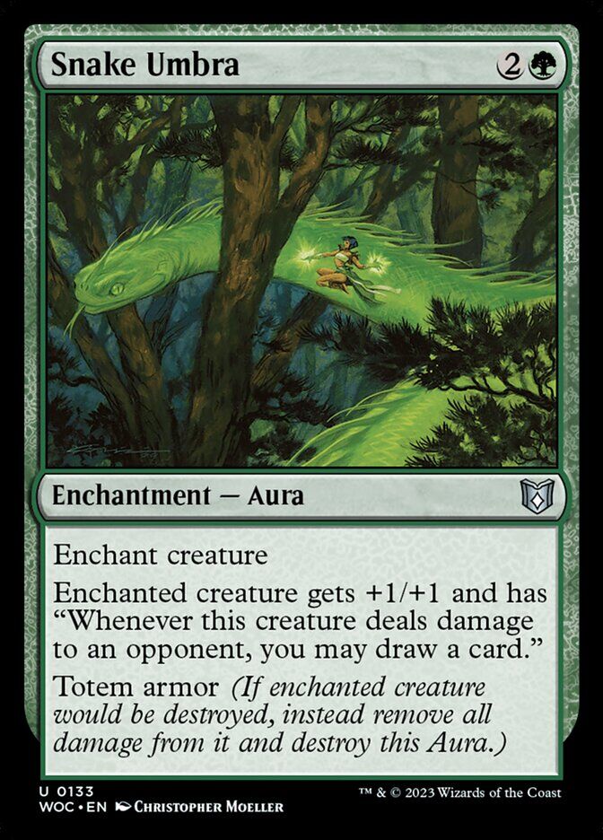 Commander: Wilds of Eldraine #133 Snake Umbra