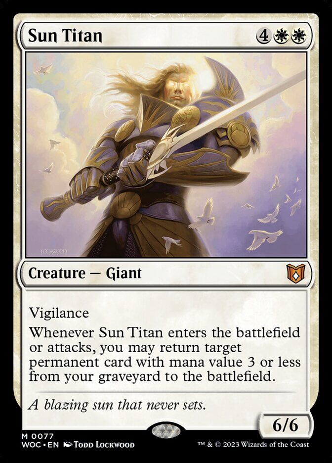 Commander: Wilds of Eldraine #77 Sun Titan