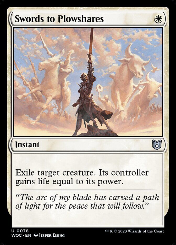 Commander: Wilds of Eldraine #78 Swords to Plowshares