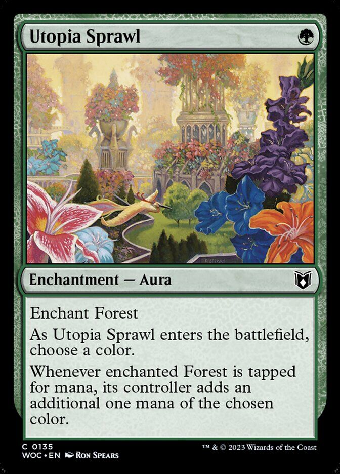 Commander: Wilds of Eldraine #135 Utopia Sprawl