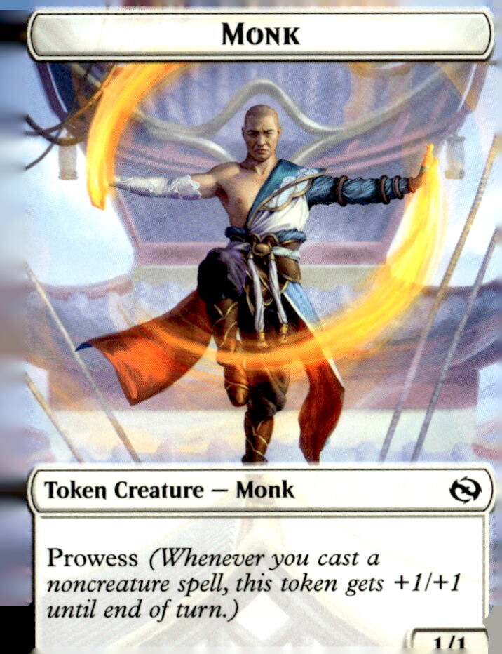 Tarkir: Dragonstorm #3 // 16 Monk // Treasure Double-Sided Token