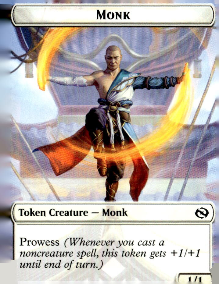 Tarkir: Dragonstorm #3 // 16 Monk // Treasure Double-Sided Token