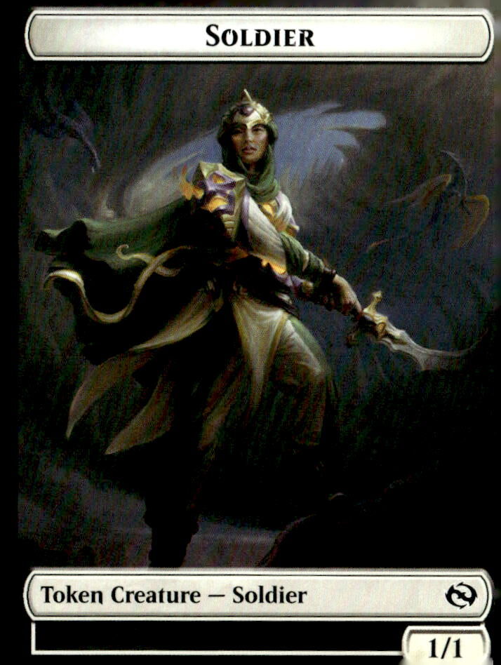 Tarkir: Dragonstorm #4 // 5 Soldier (0004) // Soldier (0005) Double-Sided Token