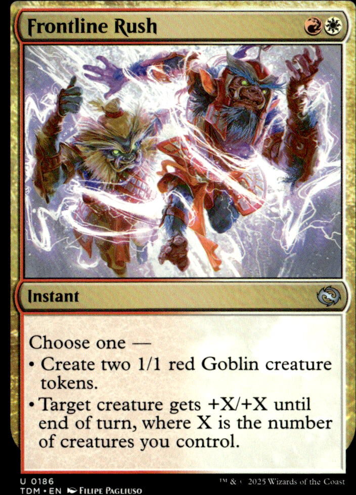 Tarkir: Dragonstorm #186 Frontline Rush