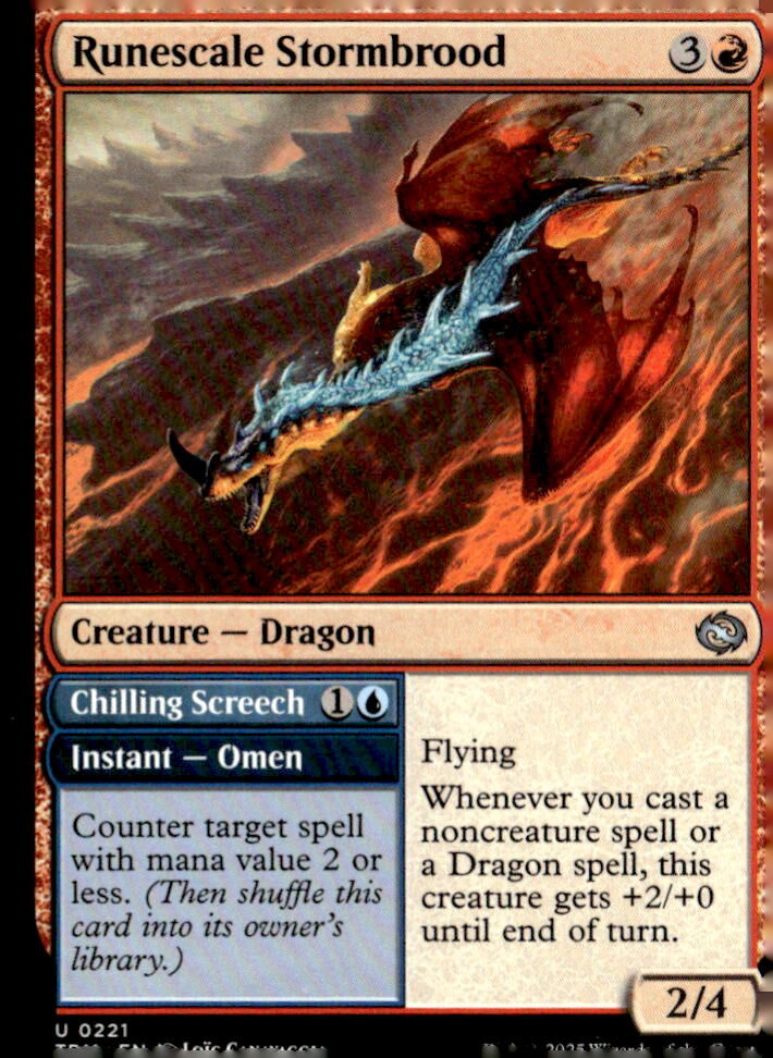 Tarkir: Dragonstorm #221 Runescale Stormbrood