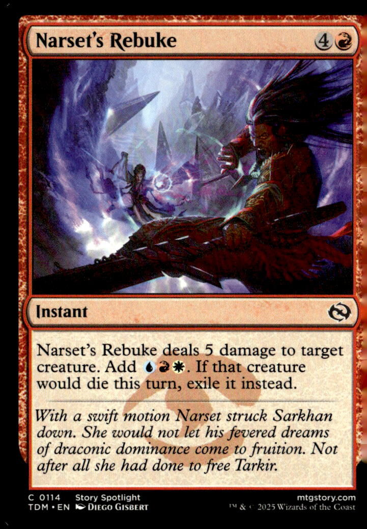 Tarkir: Dragonstorm #114 Narset's Rebuke