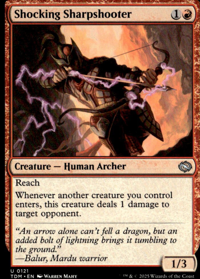 Tarkir: Dragonstorm #121 Shocking Sharpshooter