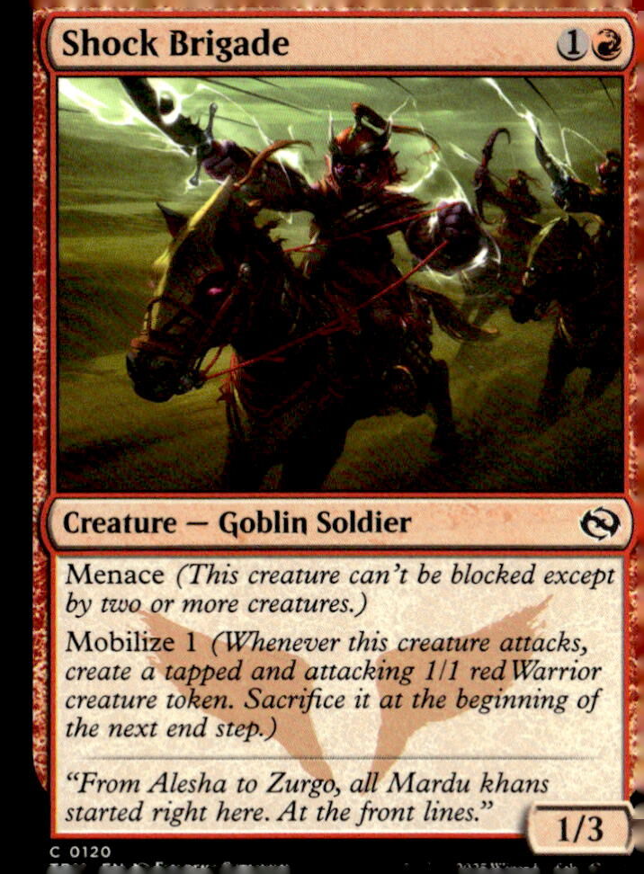 Tarkir: Dragonstorm #120 Shock Brigade