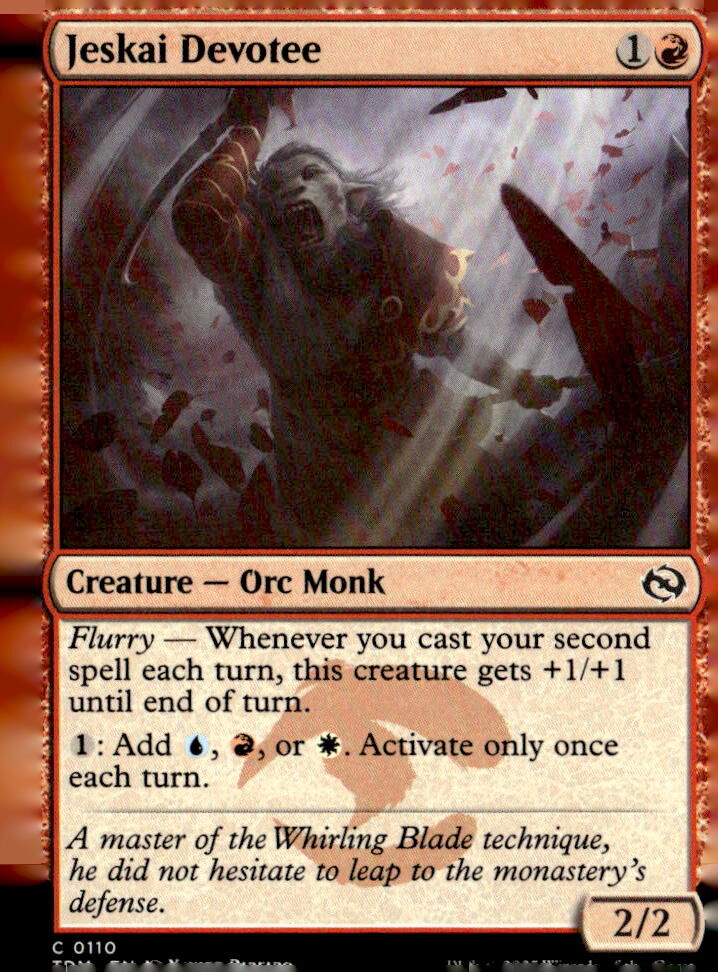 Tarkir: Dragonstorm #110 Jeskai Devotee